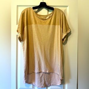 Loft Drop Sleeve T-Shirt, Relaxed Fit, Peach Beige